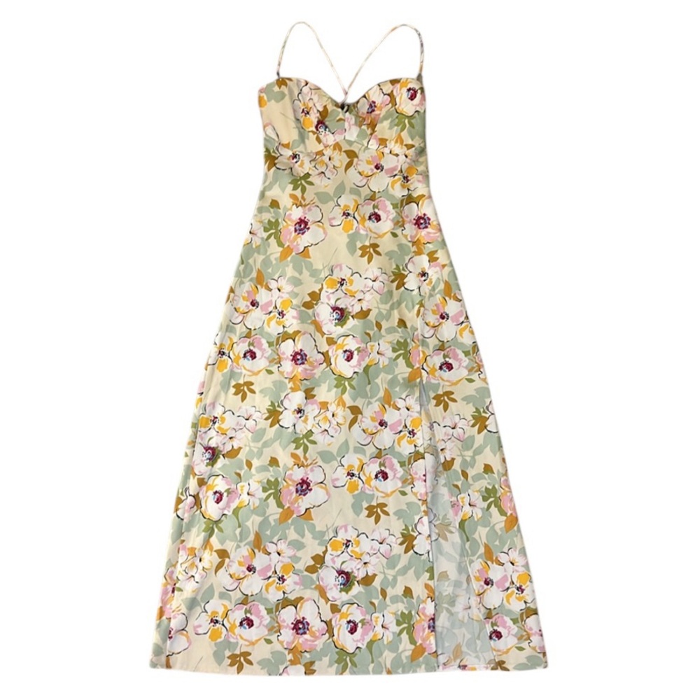 Rumor Boutique Floral Midi Dress Sz UK8/US4/S